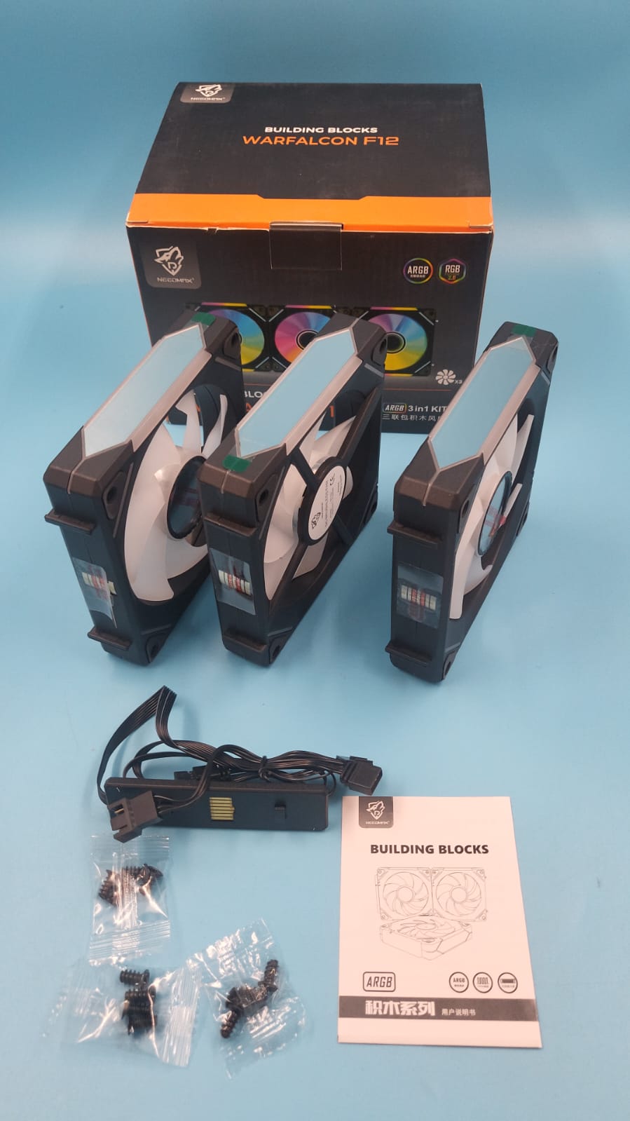 Needmax Warfalcon F12 fans Ventiladores  computadora de 120 mm ARGB