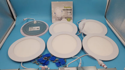 Luz Led Empotrable Daminy 6 Pzas 6'' 10W Regulable CCT