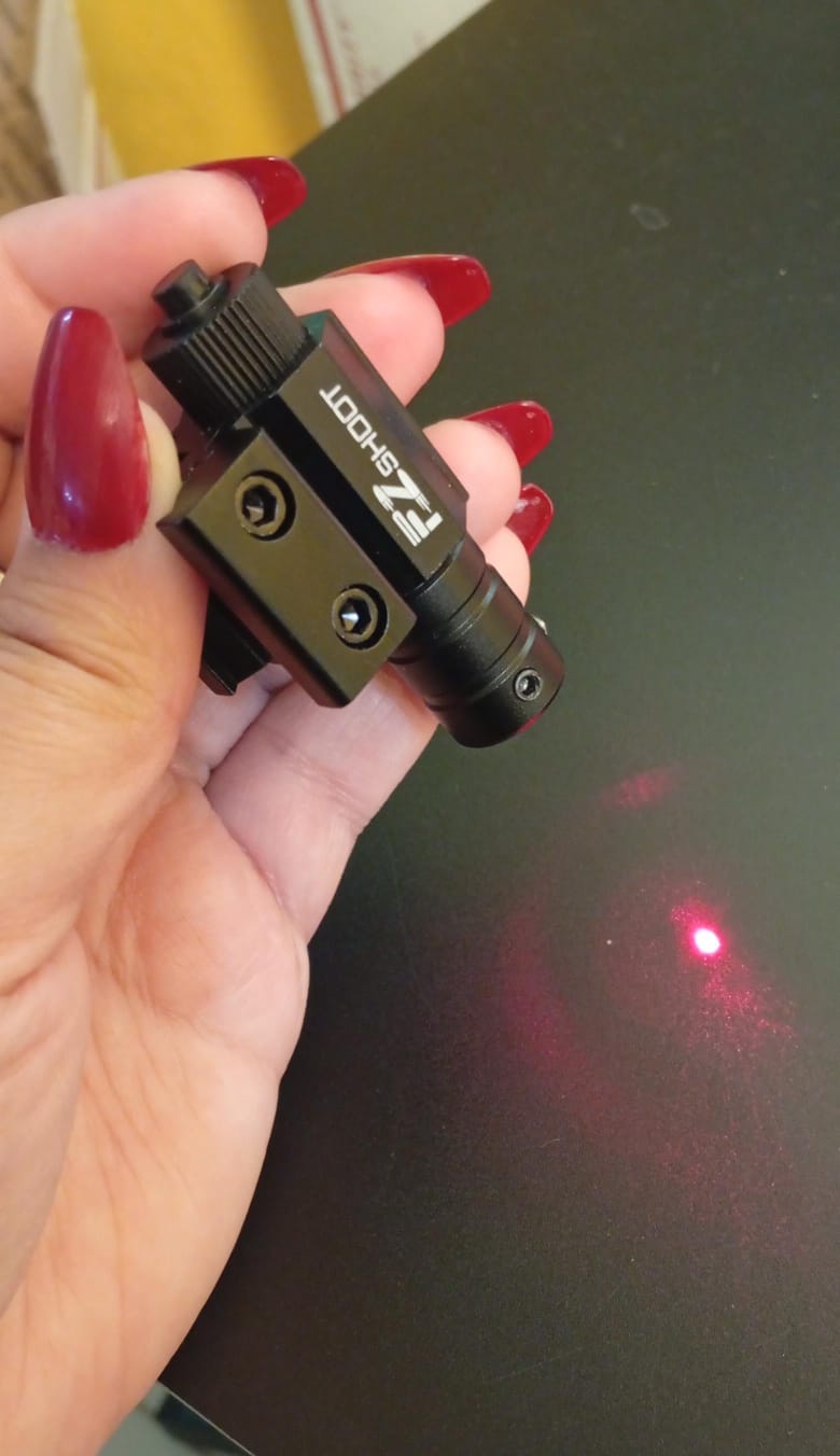 Laser para mira deportiva, tactico, compacto, riel Picatinny. (DETALLE)