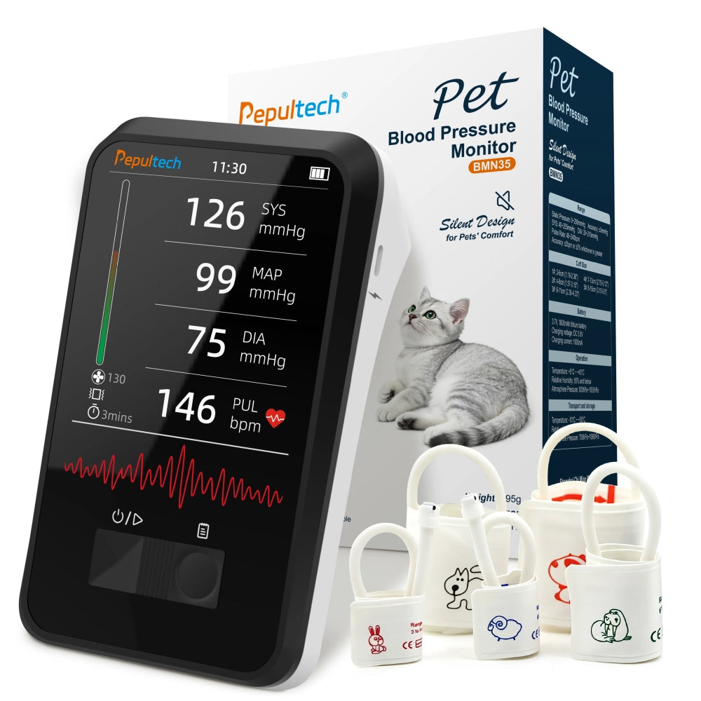 Monitor Veterinario Presión Arterial BMN35 con 5 Manguitos Pepultech