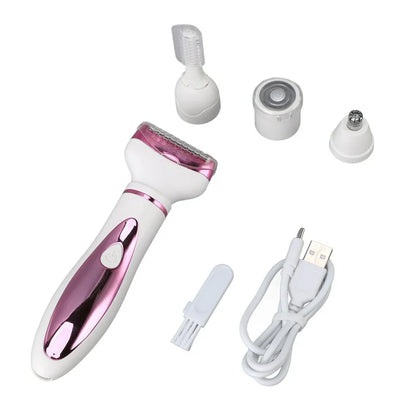 Cortapelos Eléctrico ANGGREK Recargable USB 4 En 1 para mujer