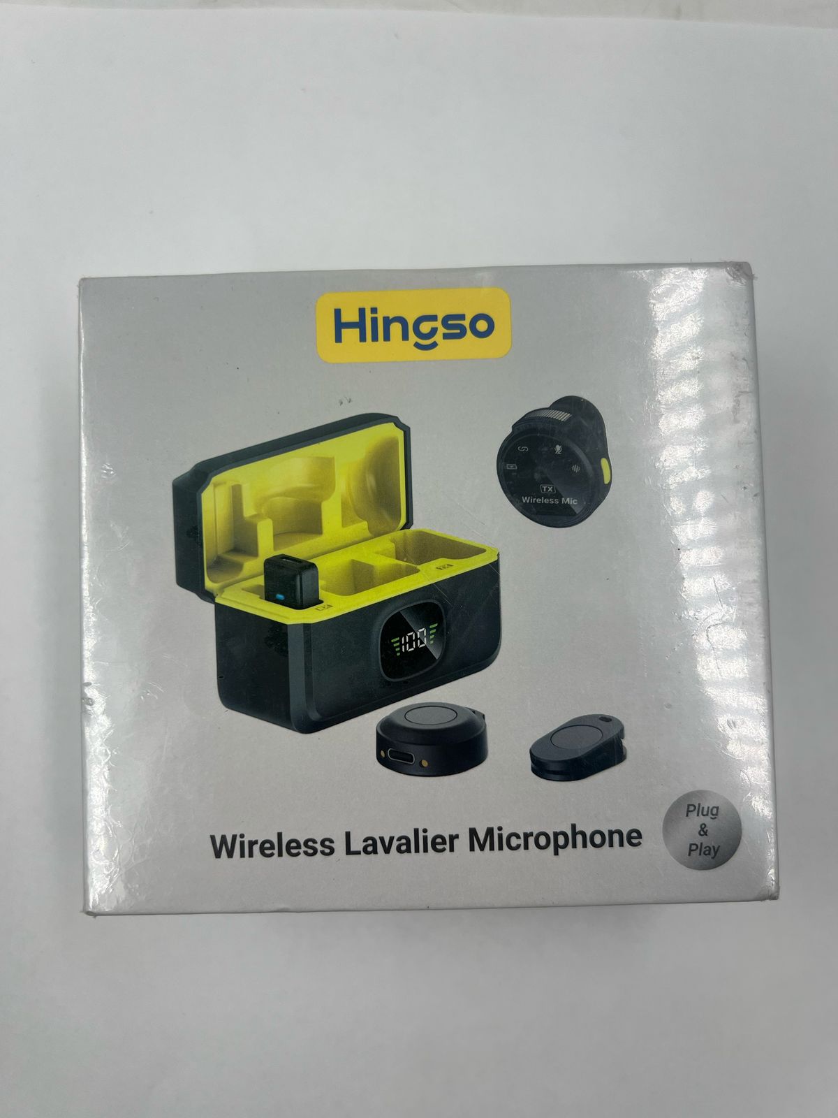 2 mini micrófonos inalámbricos cancelación ruido Hingso