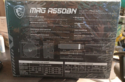 Fuente de Poder mag A550BN, 80 Plus Bronze, 20+4 Pin ATX, Vent. 120mm