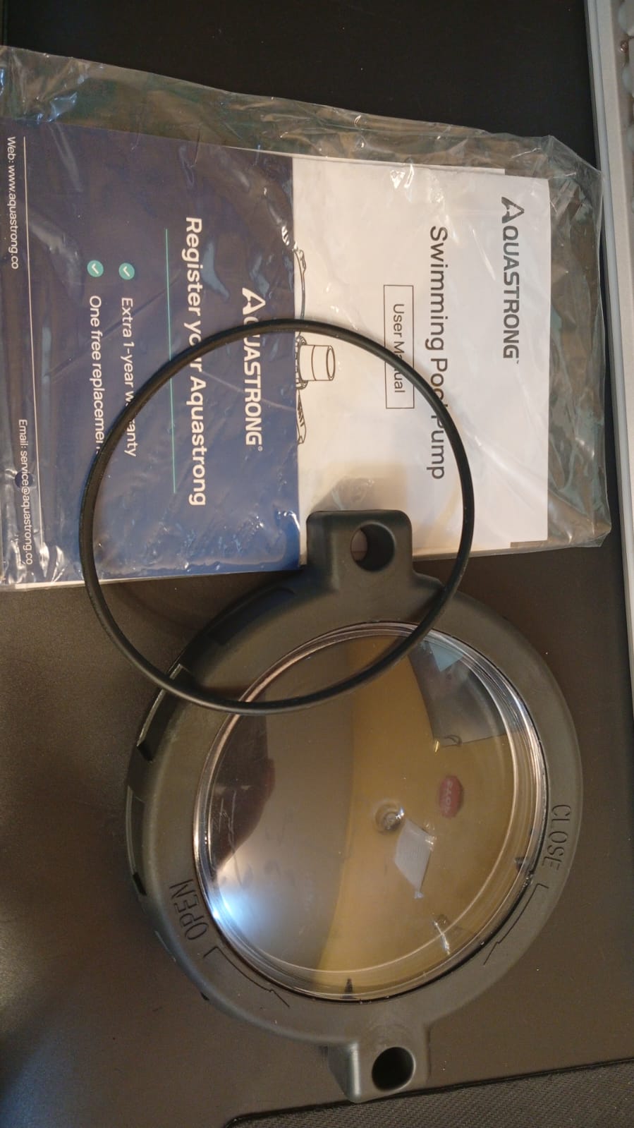 Bomba de piscina, 3 HP, Alto flujo, con cesta de filtro, Aquastrong.