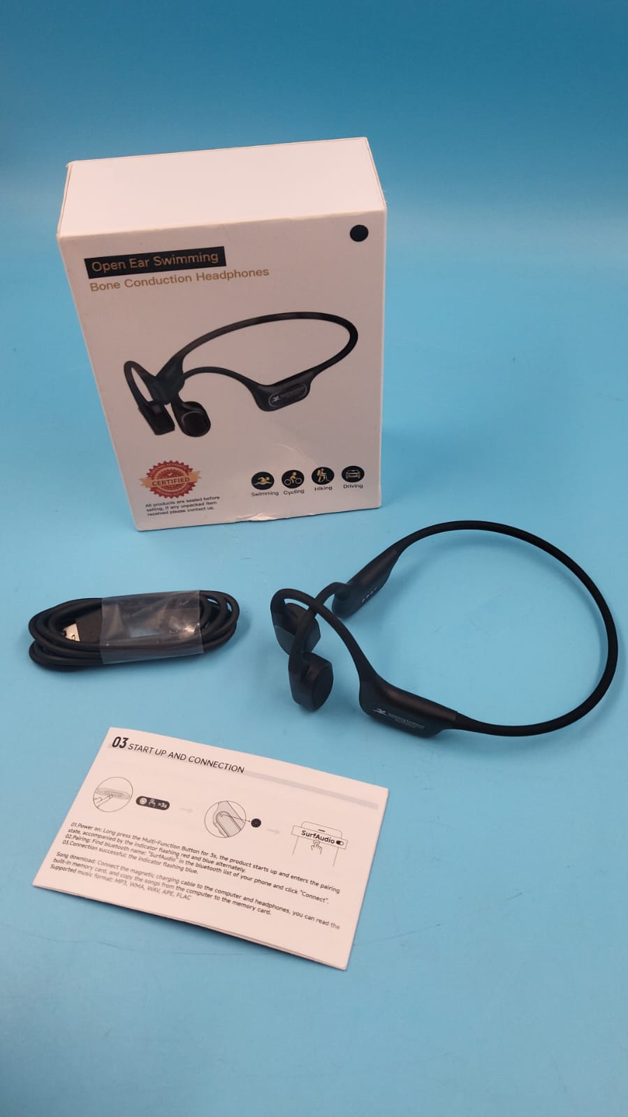 Auriculares de natación de conducción ósea, auriculares subacuáticos