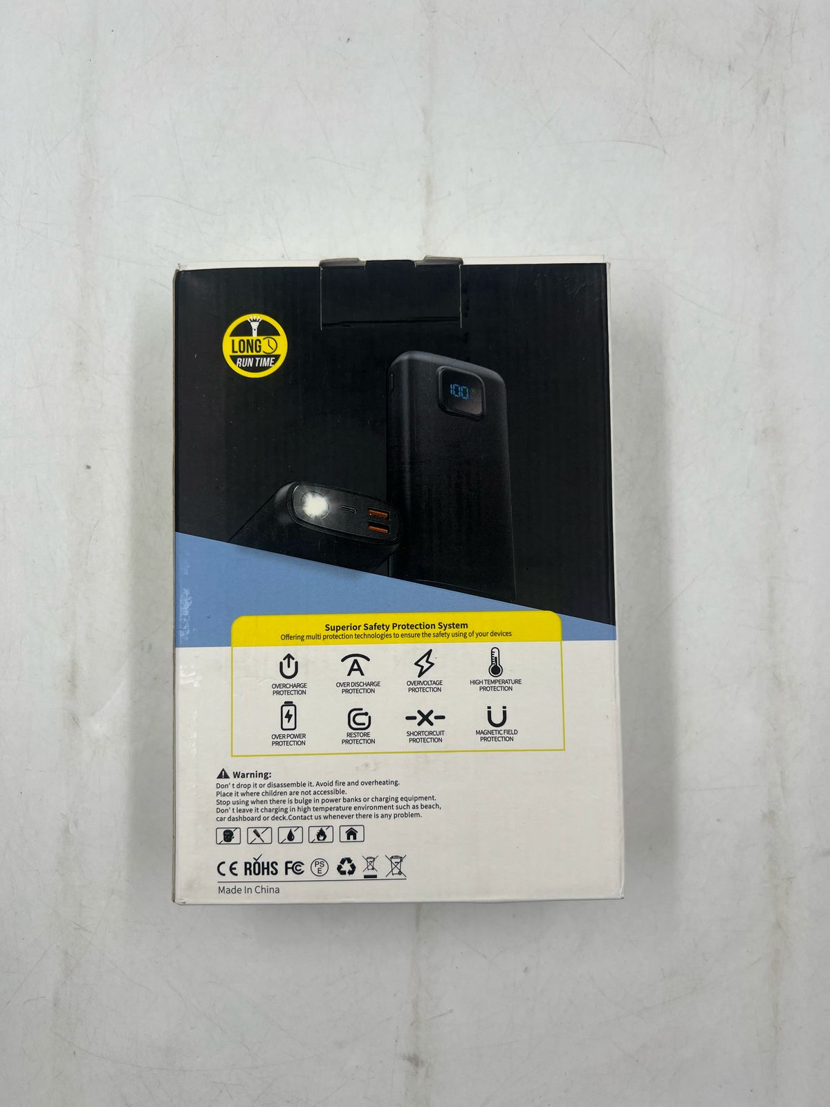 Cargador portátil de 40 000 mAh linterna integrada