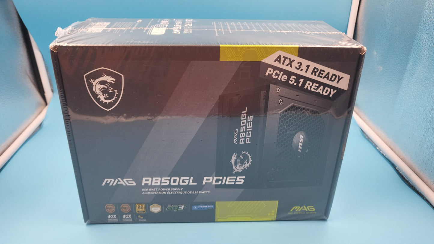 MSI Fuente de alimentación para Juegos mag A850GL PCIE 5 y ATX 3.0