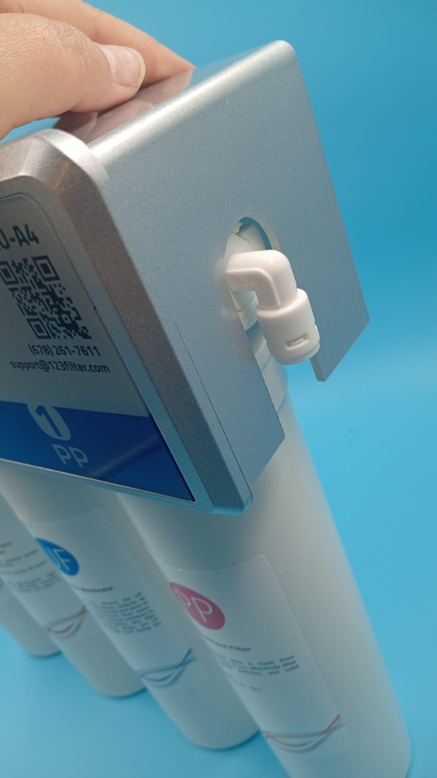 Sistema de ultrafiltración de agua, 4 Etapas, con Grifo Cromado.(USADO).