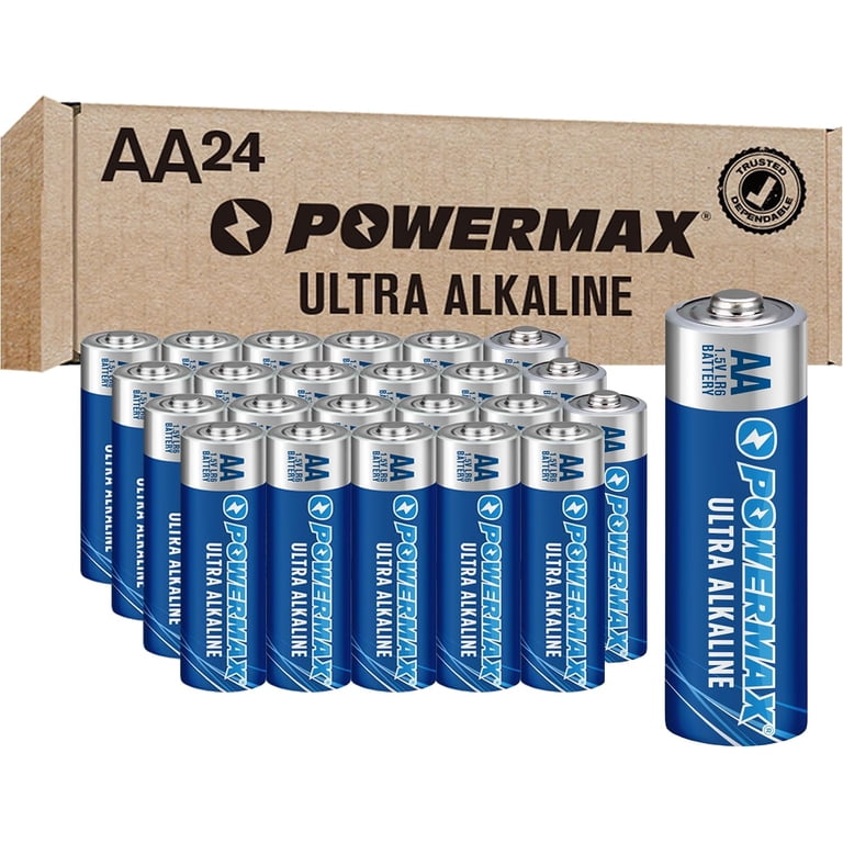 Paquete de 24 baterías alcalinas AA con empaque resellable