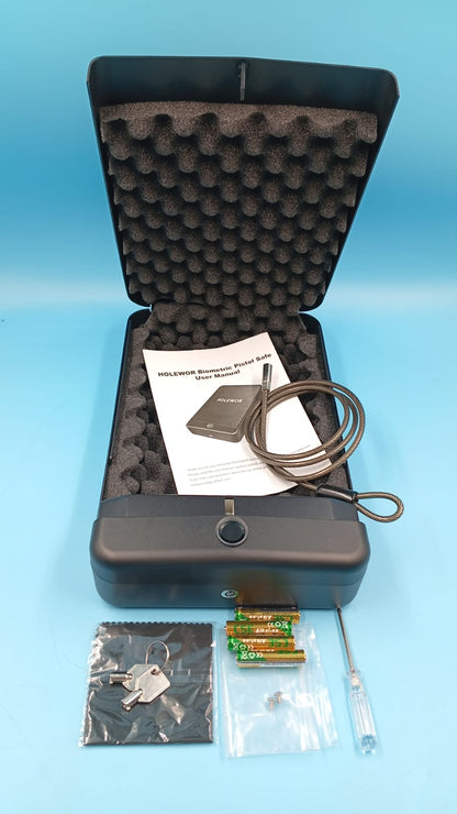 Caja Fuerte, biométrica, acceso rápido, con llaves, (USADA).