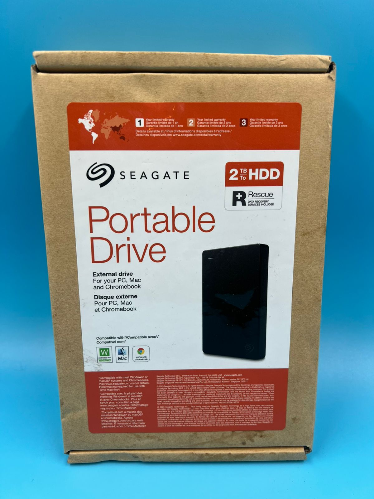 Seagate Portable Disco Duro Externo USB 3.0, Portátil, 2 TB