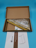 Repisas Flotantes Axeman 2 Pzas Blanco Dorado 16x12