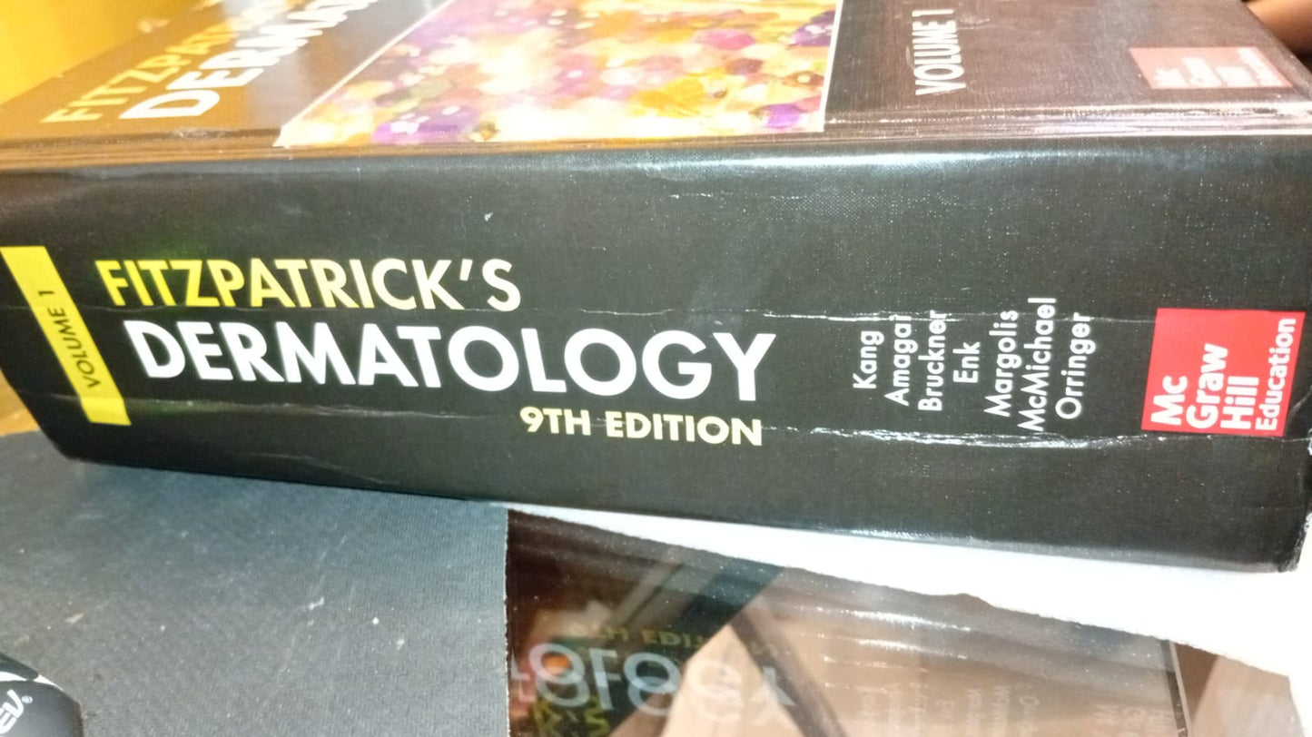 Libro Fitzpatrick's Dermatology, 9th Edicion, Volumen 1, editorial McGraw.