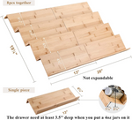 Especiero De Bambú Para Cajón 8 Piezas Organizador Cocina