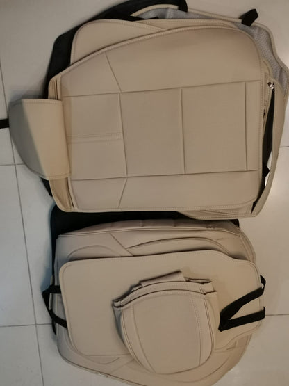 Fundas Asiento Automóviles KIDYACWST Beige Delanteras y Traseras