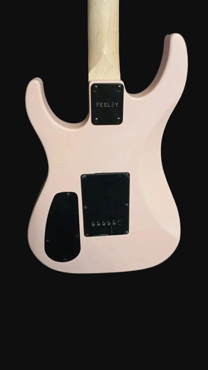 Guitarra Eléctrica Fesley, Cuello De Arce, Cuerpo Solido, 39".