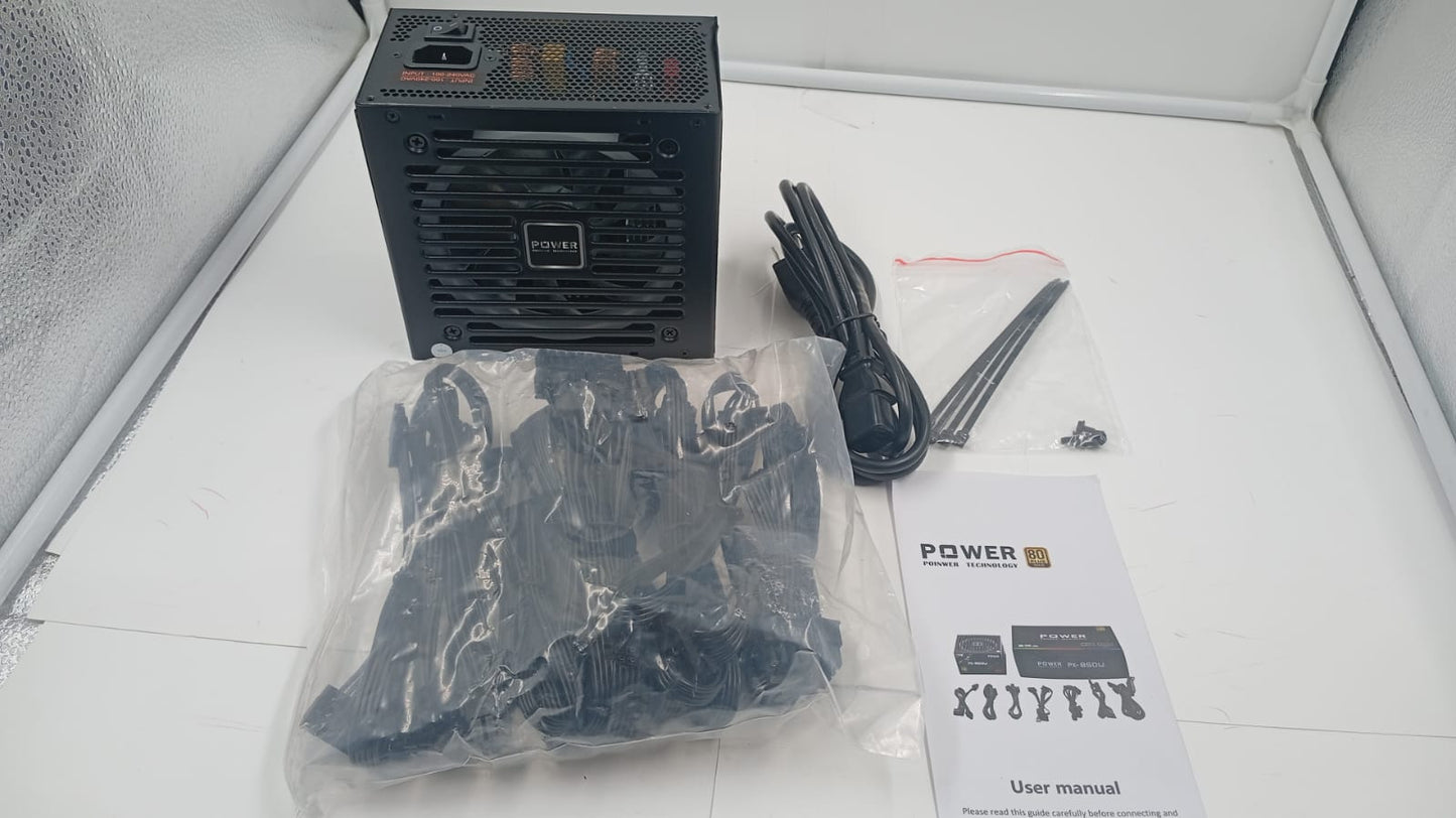 Fuente de alimentación de 850V, para computadoras gaming y ATX.