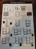 Rack Organizador para Tapetes de Yoga y Gimnasio con Soporte para Pelota