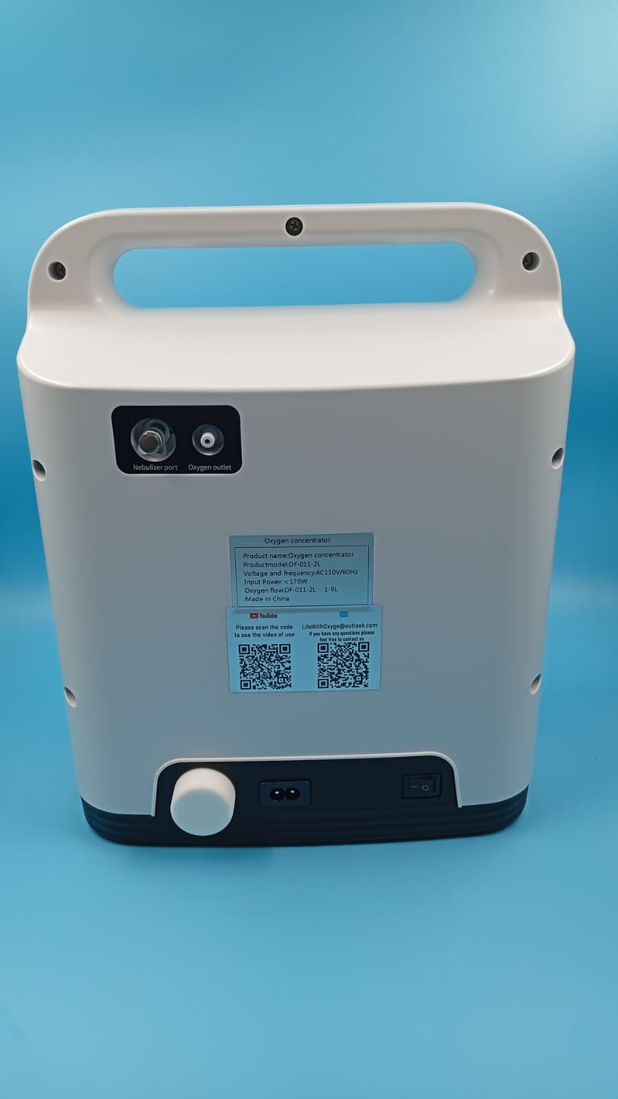 Concentrador de oxígeno de flujo continuo ajustable, DF-011.
