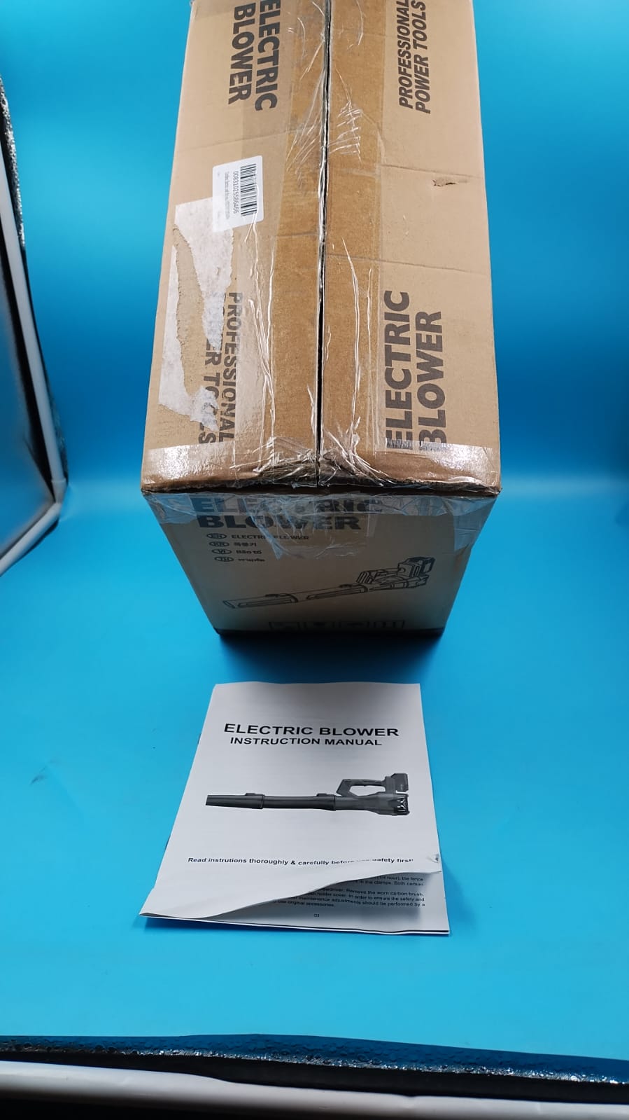 Soplador de hojas eléctrico inalámbrico YAHHU, 480 CFM/160 MPH.