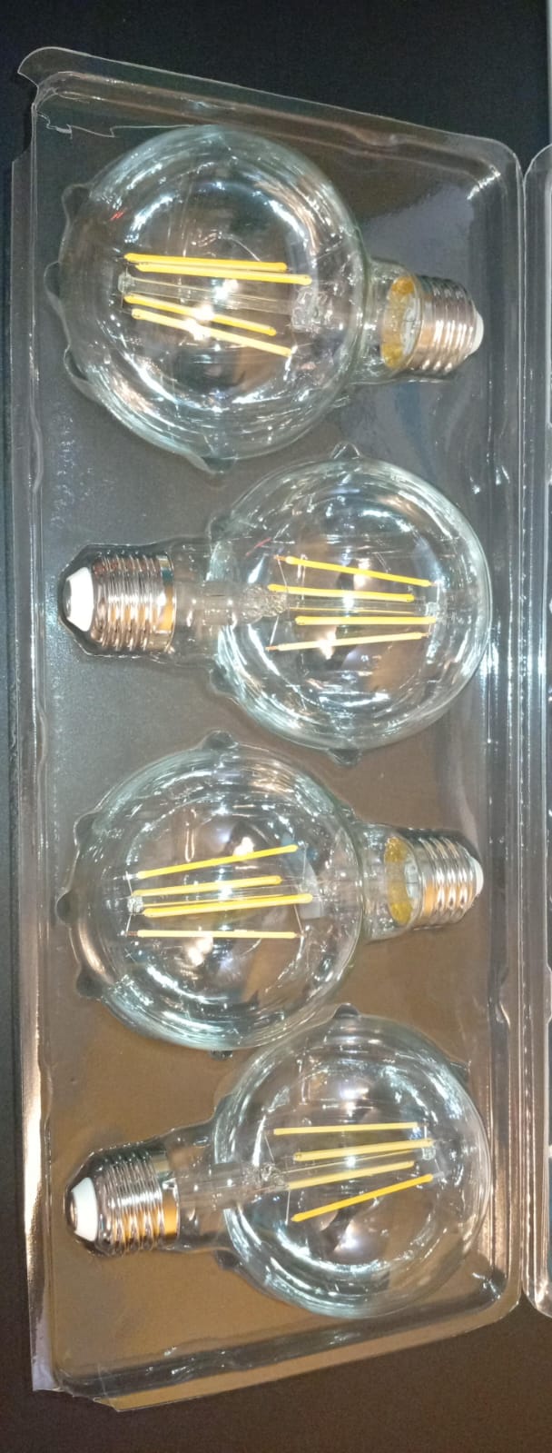 Bombillas de Globo, Ascher Vintage, E26, 6W, LED, 4000K, Vintage.
