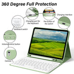 Funda Kenke para iPad de 11", con teclado, Bluetooth, portalápices.(USADO).
