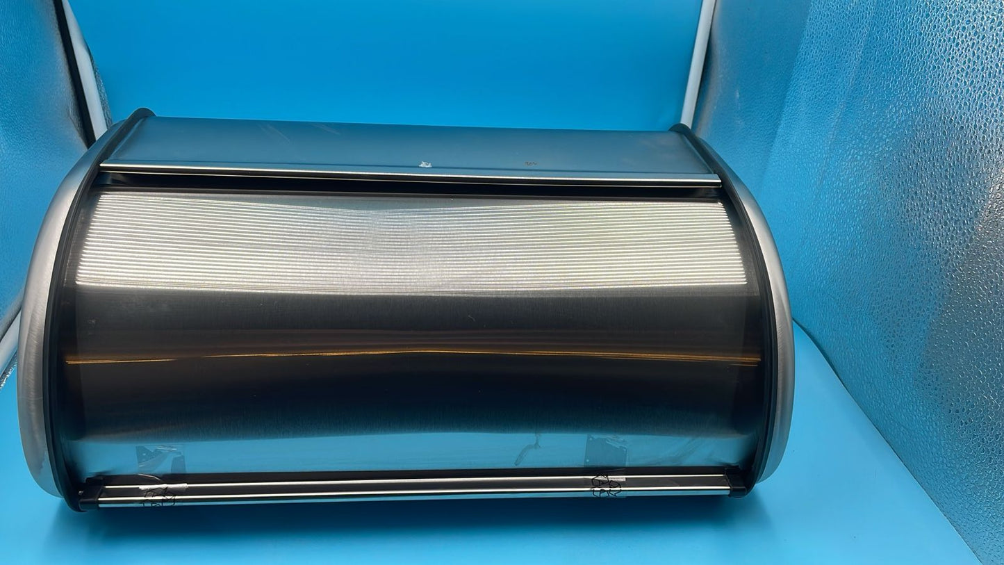 Oggi Roll Caja de acero inoxidable, plateado, para pan. (DETALLE).