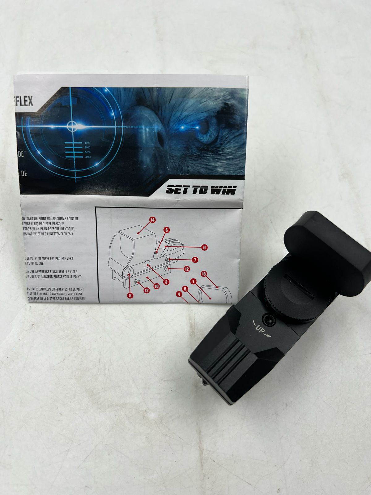 Mira telescópica táctica multiretícula airsoft punto rojo y verde