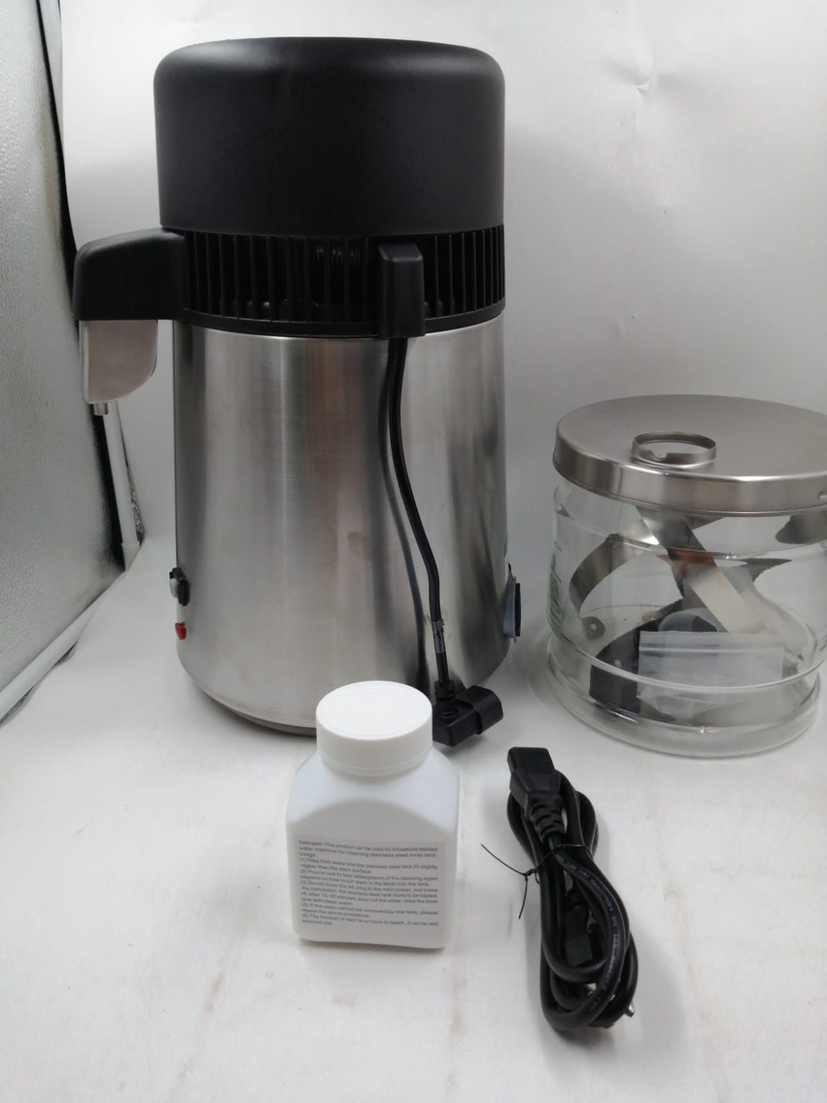 DC HOUSE, Destilador de agua, acero inoxidable, 1GAL. (USADO)