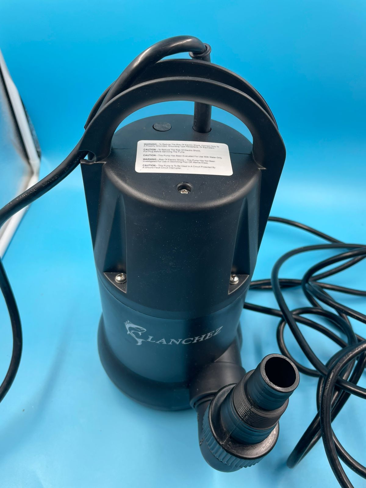 Bomba de sumidero de agua sumergible portátil LANCHEZ 3/4 HP.