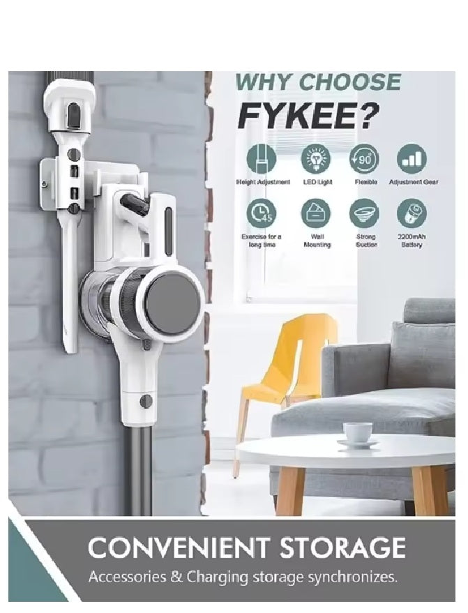 Aspiradora vertical inalámbrica de 2200 MAh, 2 modos ajustables