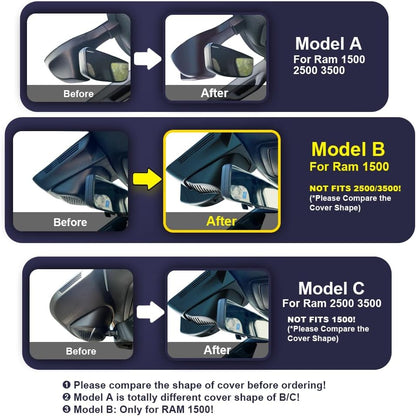 Dash Cámara, para RAM 1500 (Modelo B) 2019-2024 Fitcamx B-4K