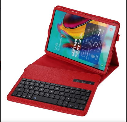 Funda/teclado para Samsung Galaxy Tab A10, T510/T515, piel plegable.