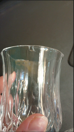 Juego de 12 copas de cristal cortado, para vino de 7.75 oz.(DETALLE)