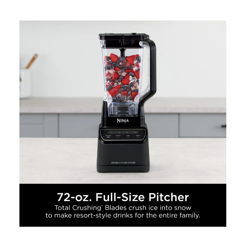 Licuadora Ninja Grand, 1,9 lts, procesador de alimentos, vaso 500 ml.