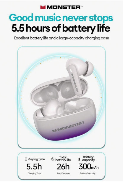 Auriculares Intraurales Bluetooth Inalámbricos Monster Xt02
