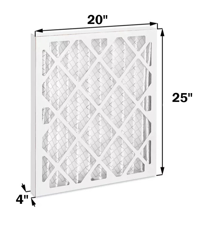 Filtro de Aire Plegado 20X25X4 pilgadas. Defensa contra el polvo