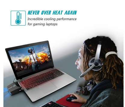 Enfriador portátil para laptop, Opolar, con pantalla de temperatura.