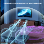 Barra de sonido con subwoofer, Bluetooth Home Theater, 120W (USADO)