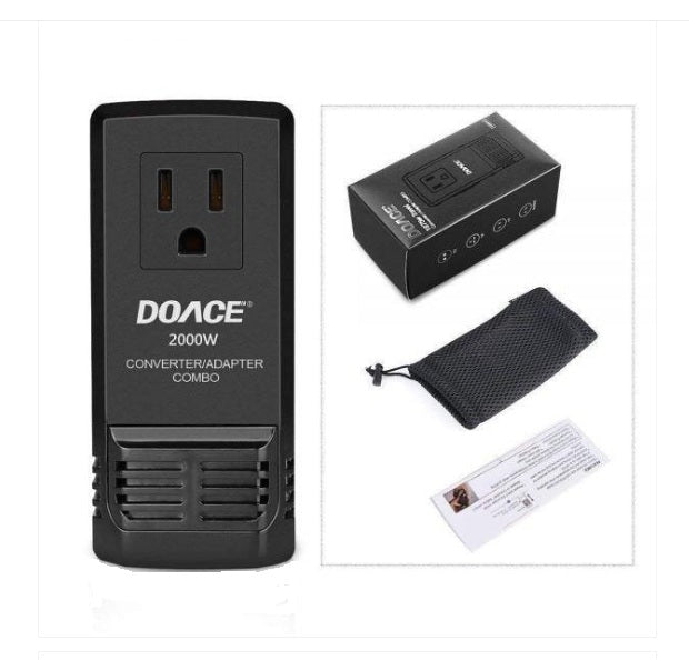 Convertidor de voltaje de viaje DOACE HC-C8. EU/UK/US/AUS/NZ