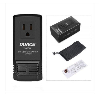 Convertidor de voltaje de viaje DOACE HC-C8. EU/UK/US/AUS/NZ