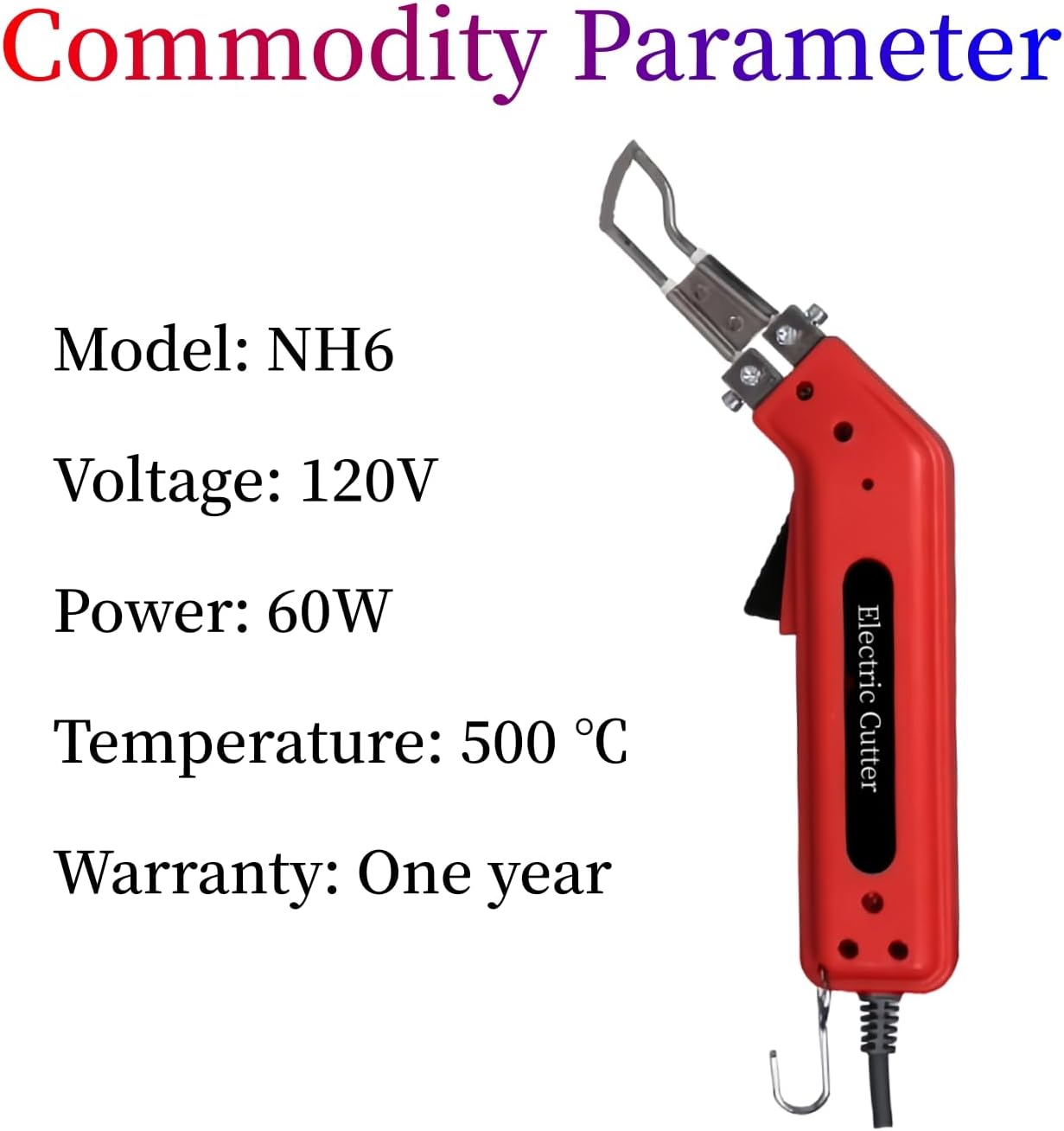 Cortador eléctrico de mano de cuchillo caliente y sellador térmico de Tela