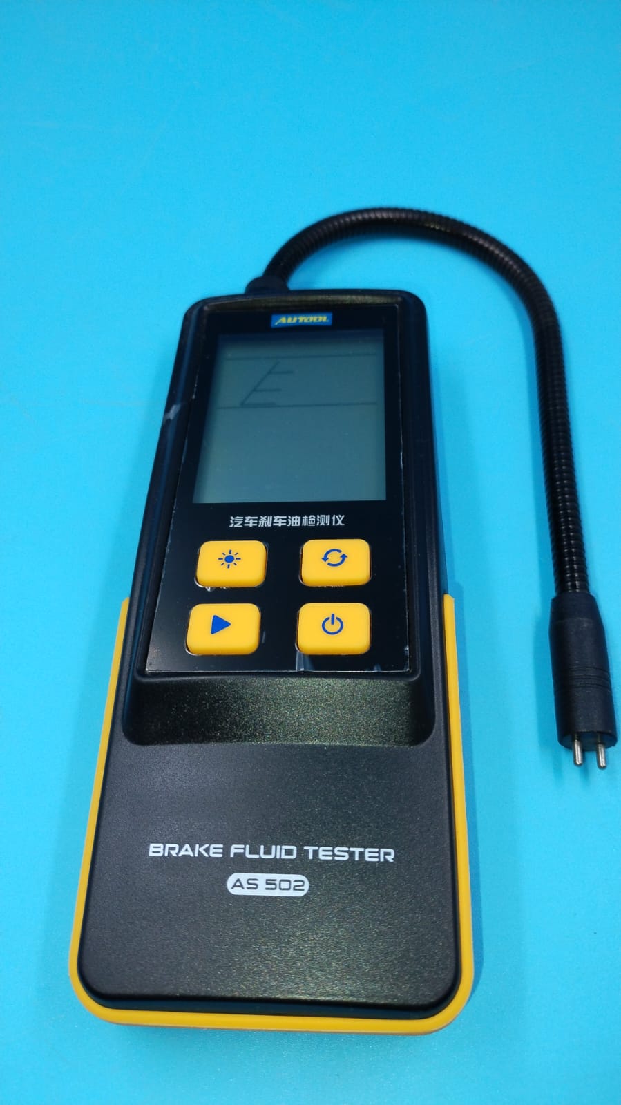 Comprobador de líquido de frenos AUTOOL AS502 para vehículos DOT3, DOT4 y DOT5.1.