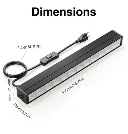 Luces Negras LED Onforu 27W Pack 4
