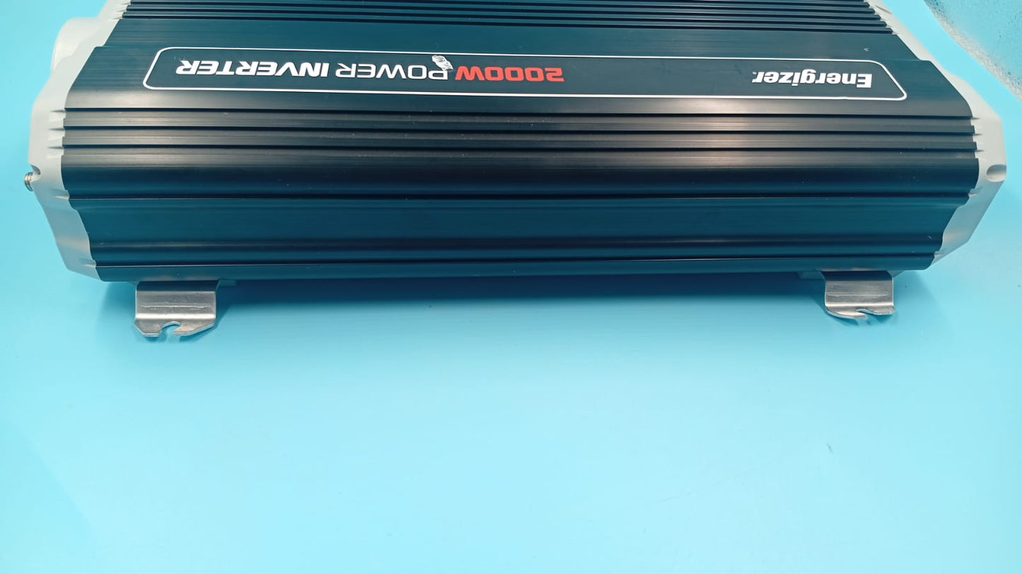 Inversor de corriente Energizer de 2000 vatios, de 12 V a 110 V,(USADO).