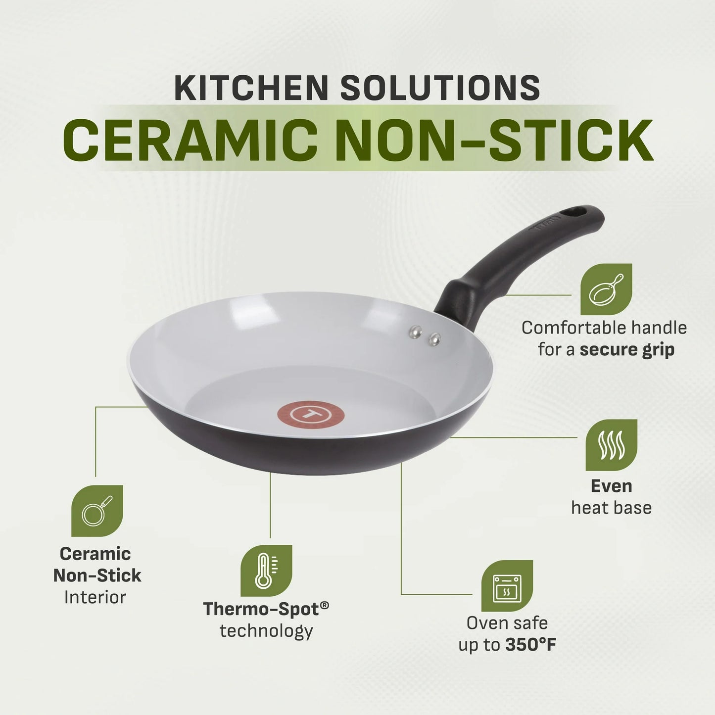 T-fal Kitchen Solutions Cerámica, Utensilios de Cocina de 22 Piezas,