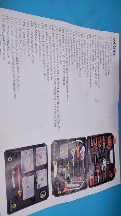 Kit de herramientas Kingtool de 325 piezas, reparación para el hogar.