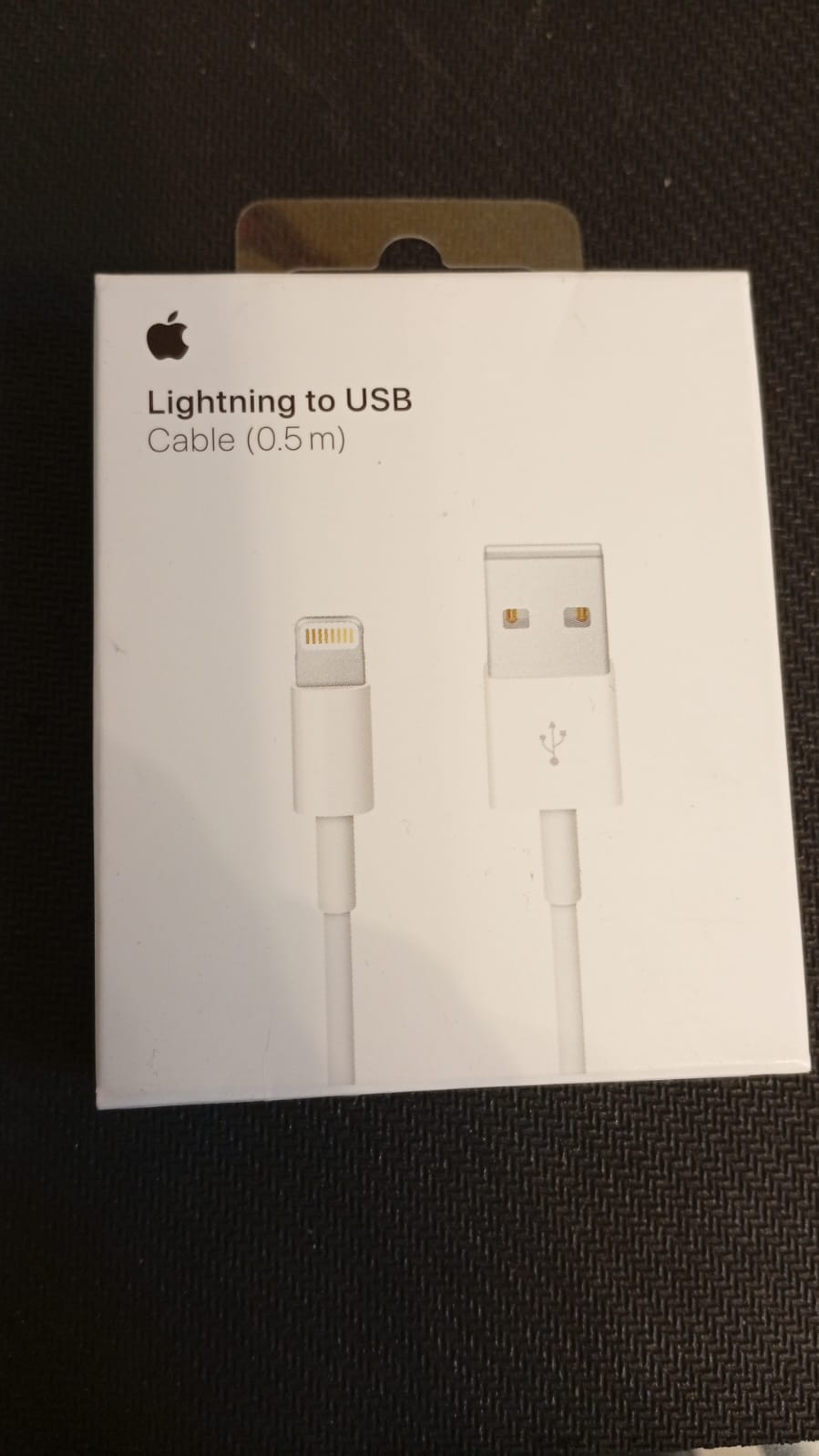 Apple Cable de Lightning a USB (0.5 m) CAJA SELLADA.