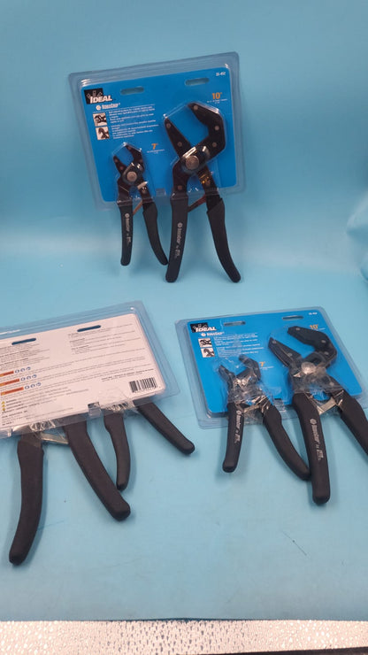 Pinzas Alicates 35-452 Robo Grip de 7 y 10 pulgadas. IDEAL INDUSTRIES