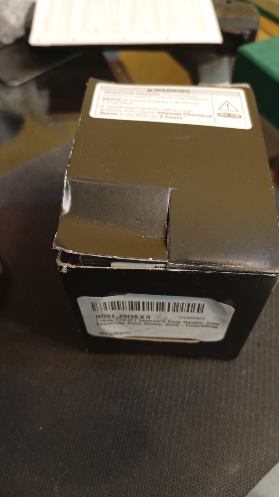 Reloj TIMEX, con fecha, dorado, extensible expandible, acero inoxidable.